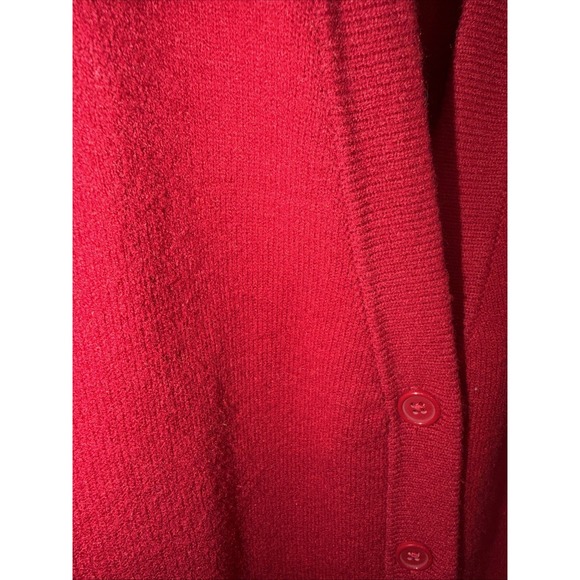Torrid Rayon Longline V‎ Neck Cardigan Button Front Sweater Red Size 2 - Picture 8 of 11